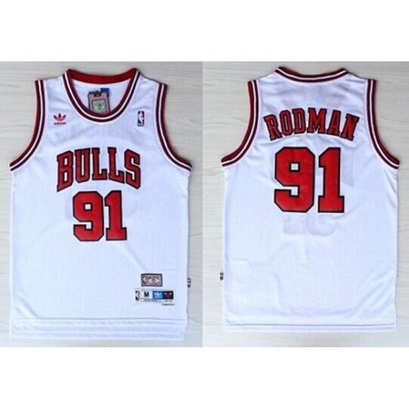 dennis rodman jersey white